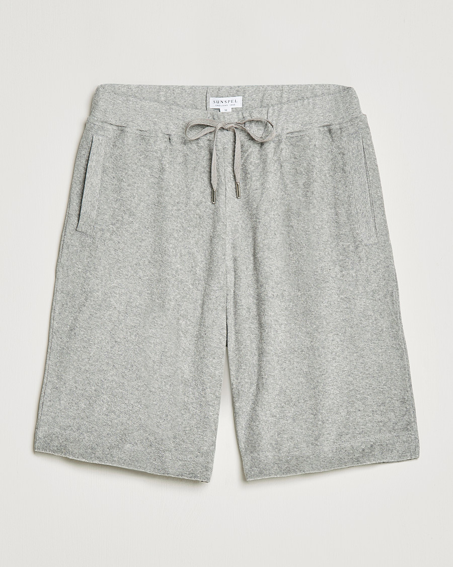 Herre |  | Sunspel | Towelling Shorts Grey Melange