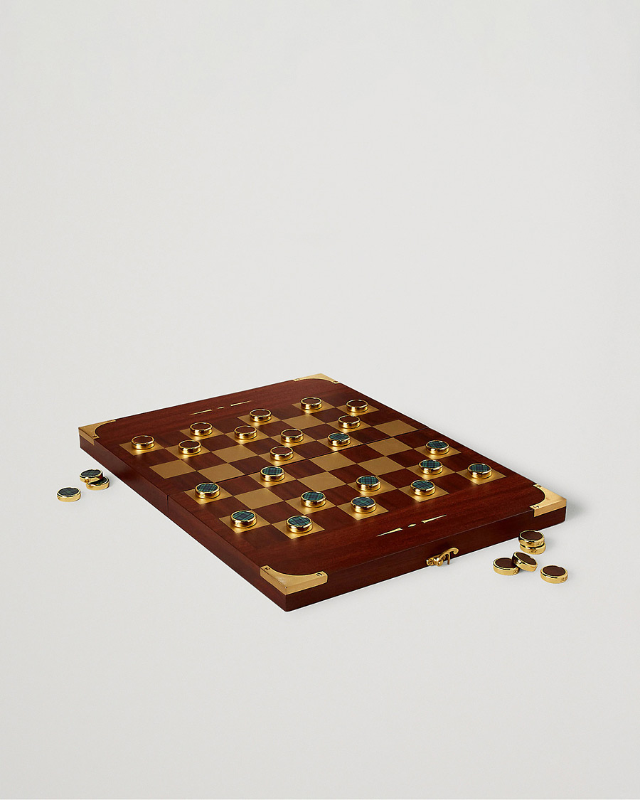 Herre | Ralph Lauren Home Parkwood Wooden Backgammon Set Mahogony/Brass | Ralph Lauren Home | Parkwood Wooden Backgammon Set Mahogony/Brass