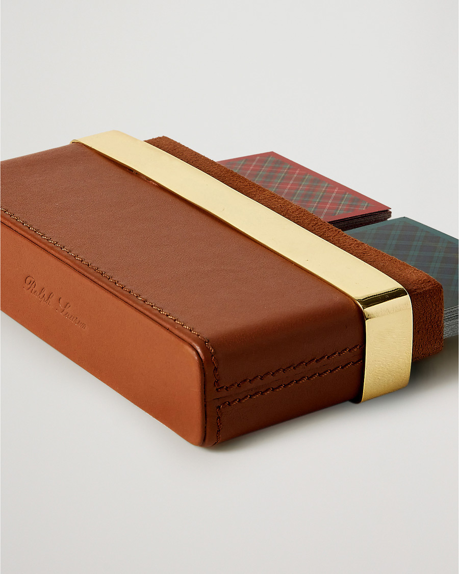 Herr | Ralph Lauren Home | Ralph Lauren Home | Westover Leather Playing Cards Set Brown