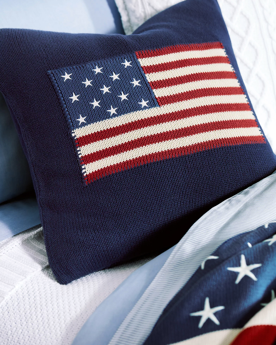 Herre | Til hjemmet | Ralph Lauren Home | RL Flag 50x50 cm Throw Pillow Navy