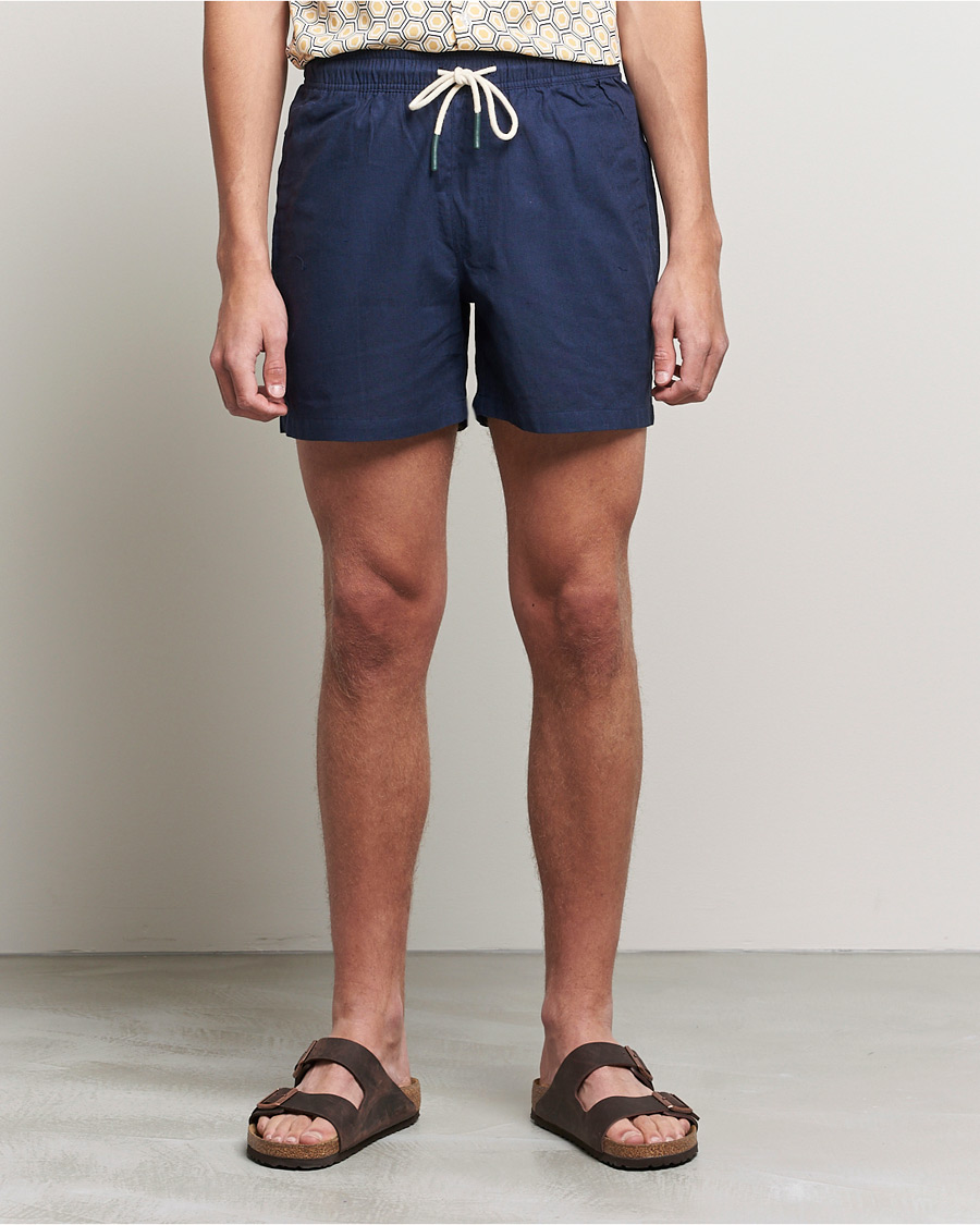 Herre | Hørshorts | OAS | Linen Shorts Navy