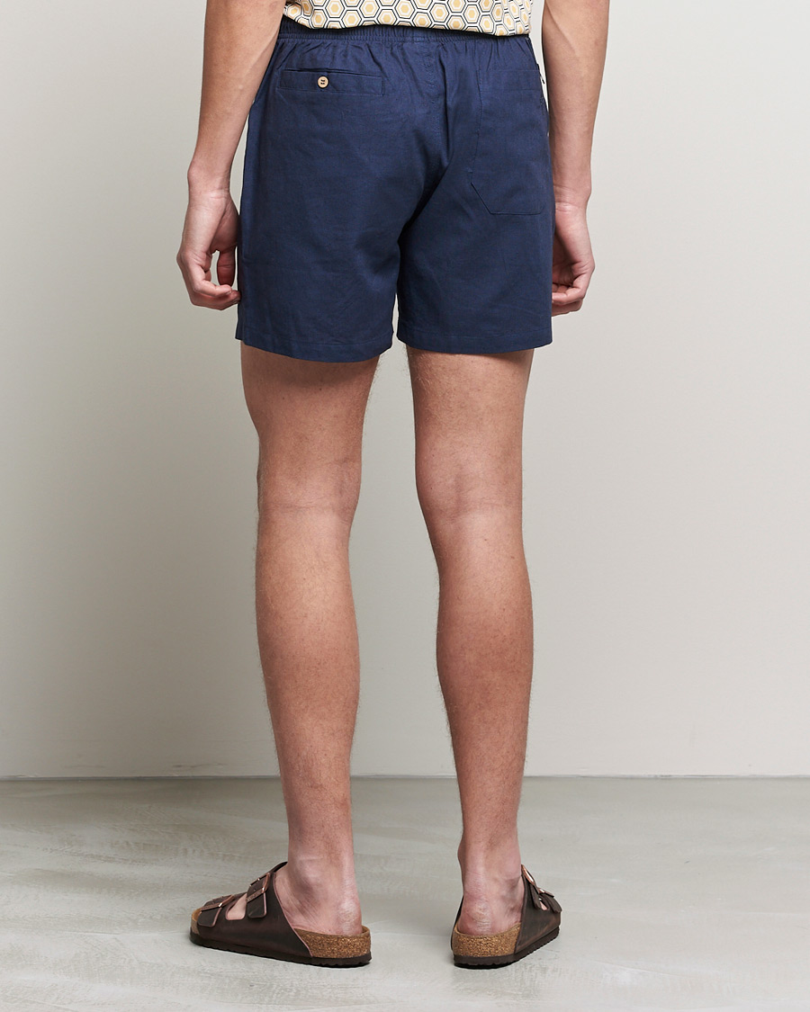 Herre | Shorts | OAS | Linen Shorts Navy