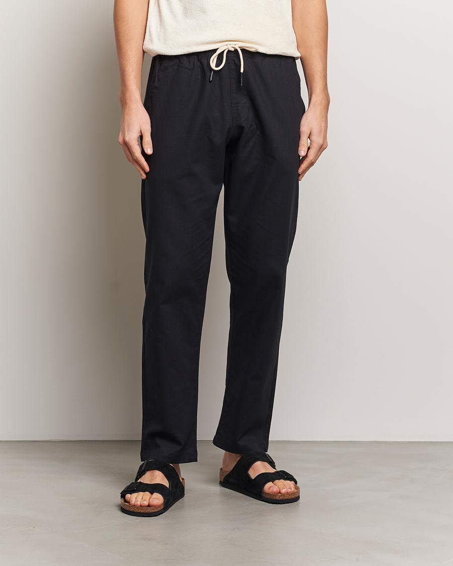 Herre | Plagg i lin | OAS | Linen Long Pants Black