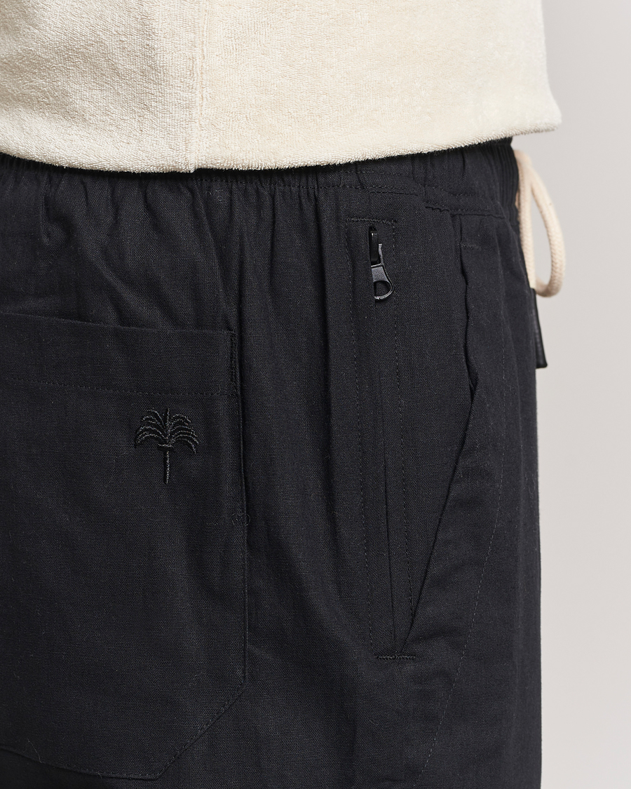 Herre | Bukser | OAS | Linen Long Pants Black