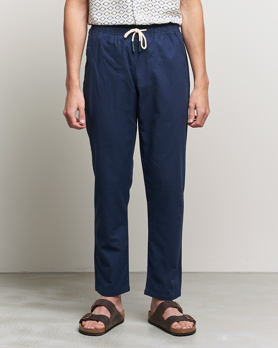 Herre | Plagg i lin | OAS | Linen Long Pants Navy