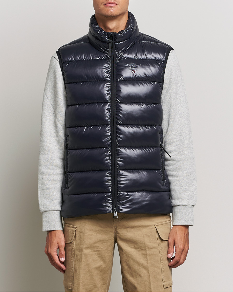 Herre | | Aeronautica Militare | Padded Gilet Blu Scuro