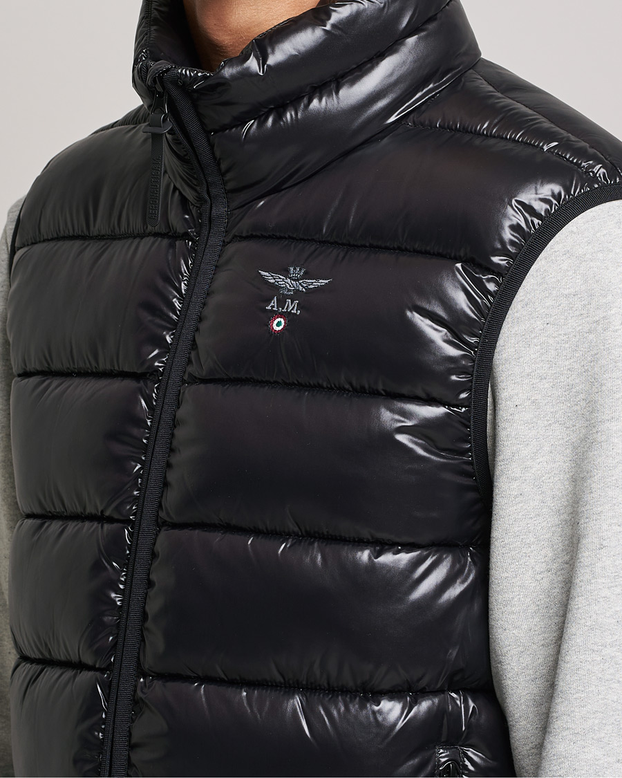 Herre | Vester | Aeronautica Militare | Padded Gilet Jet Black