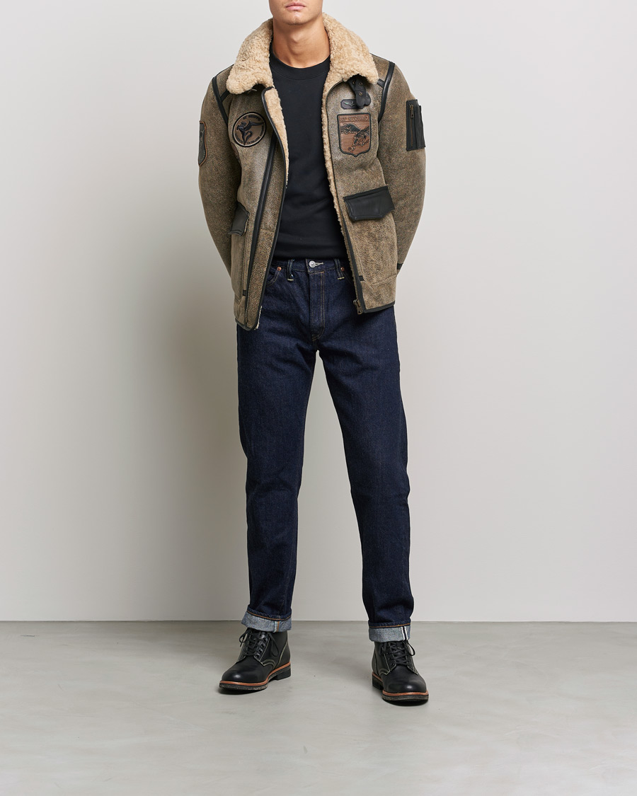 Herre | Jakker | Aeronautica Militare | Aviator Patch Jacket Tabaco