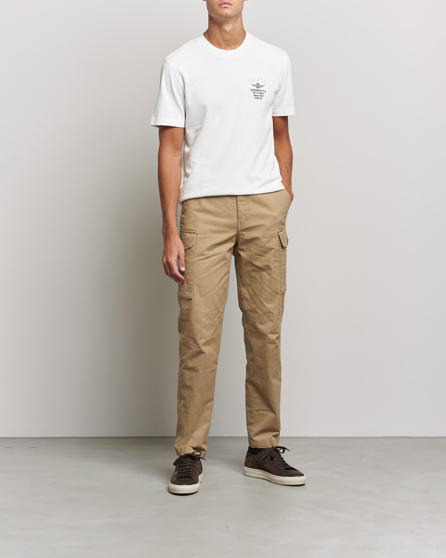Herre | | Aeronautica Militare | Short Sleeve Tee Off White