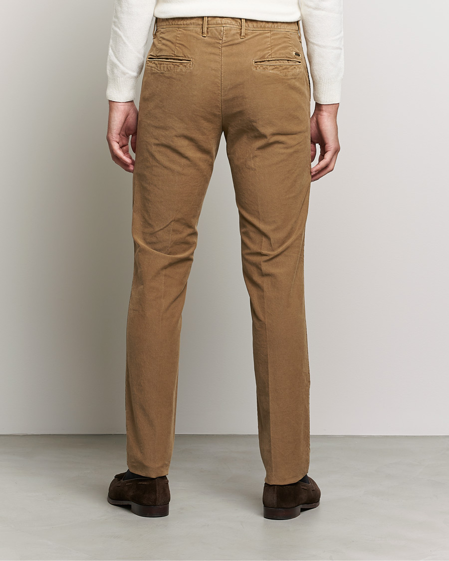 Herre | Bukser | Incotex | Slim Fit Garment Dyed Slacks Brown