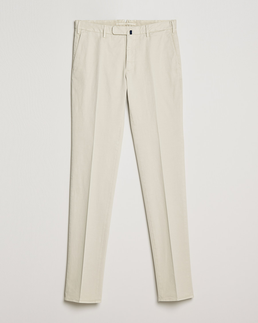 Herre | Bukser | Incotex | Slim Fit Cotton Stretch Chinos Light Beige