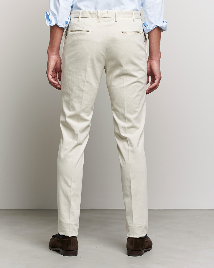 Herre | Bukser | Incotex | Slim Fit Cotton Stretch Chinos Light Beige
