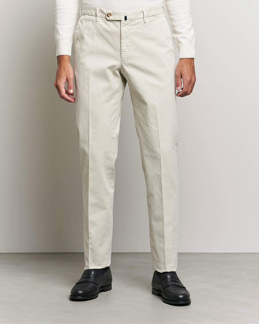 Herre | | Incotex | Regular Fit Cotton Stretch Chinos Light Beige