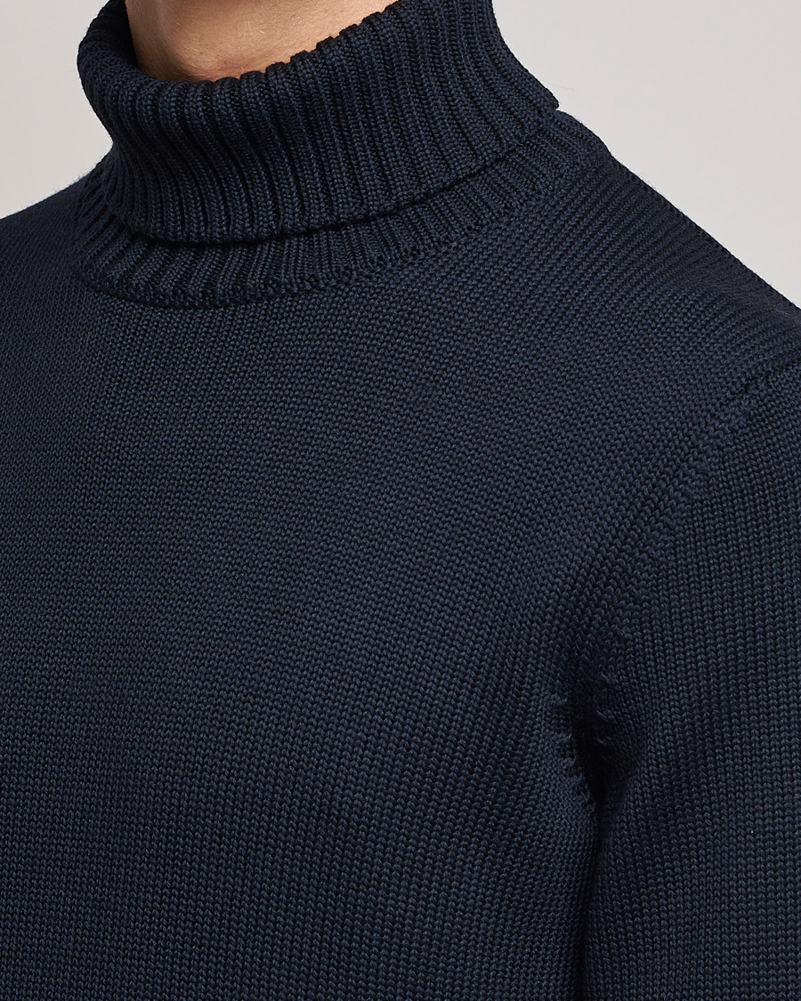 Herre | Gensere | Zanone | Virgin Merino Wool Rollneck Navy