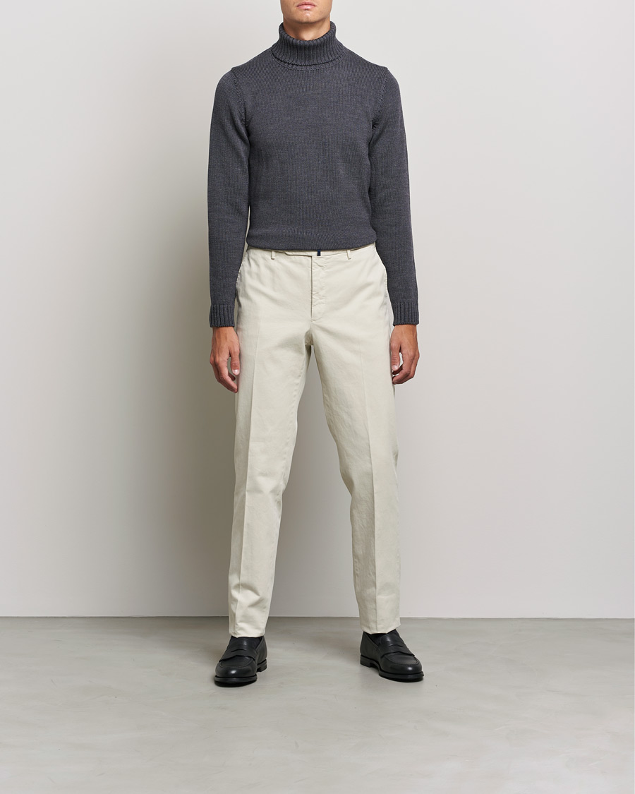 Herre | Gensere | Zanone | Virgin Merino Wool Rollneck Grey Melange