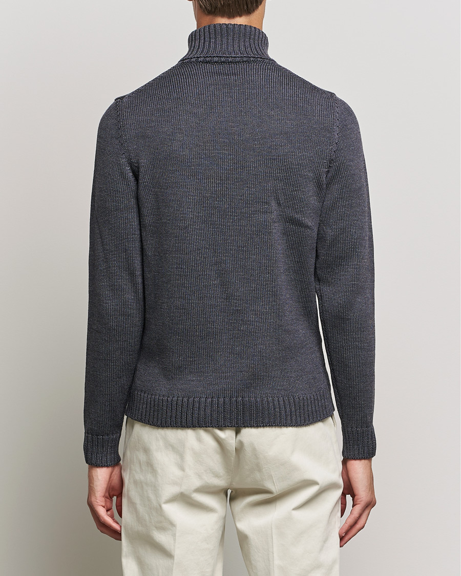 Herre | Gensere | Zanone | Virgin Merino Wool Rollneck Grey Melange