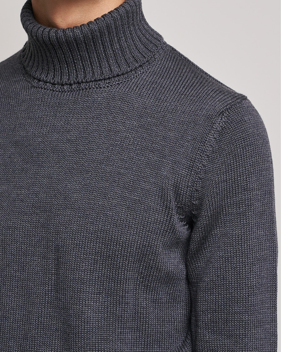 Herre | Gensere | Zanone | Virgin Merino Wool Rollneck Grey Melange