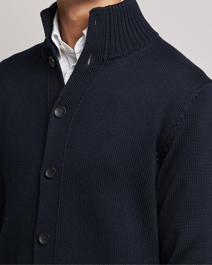 Herre | Gensere | Zanone | Virgin Merino Wool Chioto Cardigan Navy
