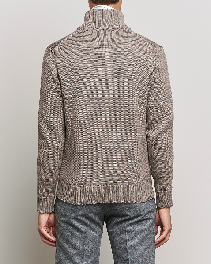 Herre | Gensere | Zanone | Virgin Merino Wool Chioto Cardigan Taupe