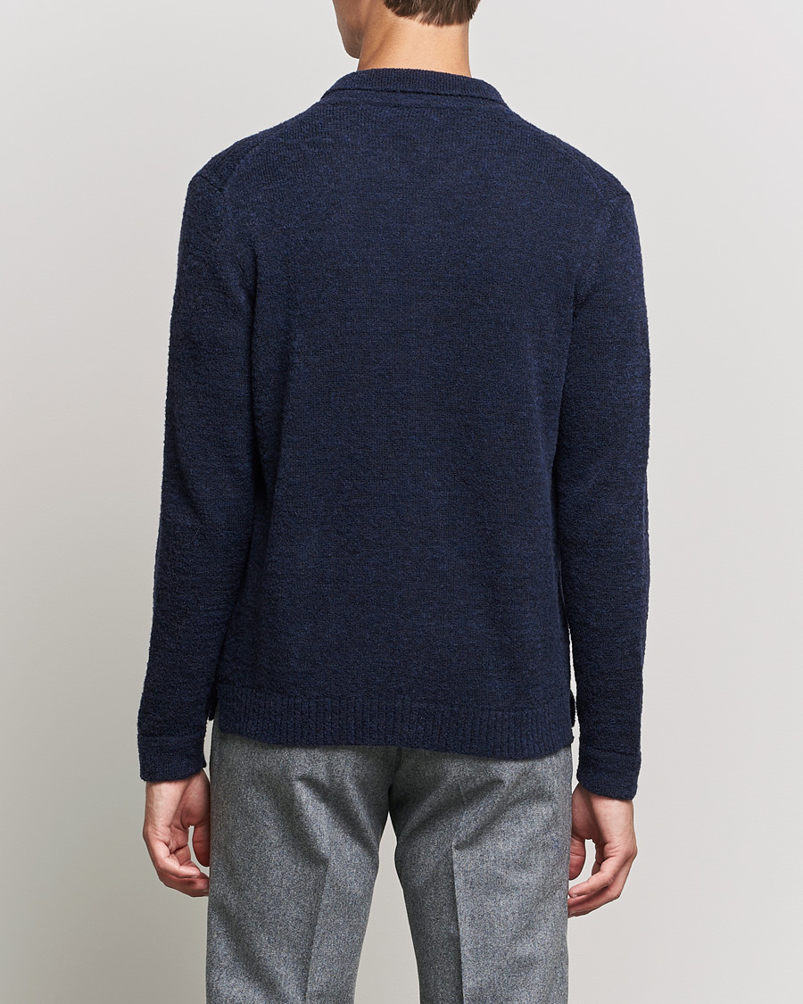 Herre | Gensere | Zanone | Boucle Wool Chore Jacket Navy