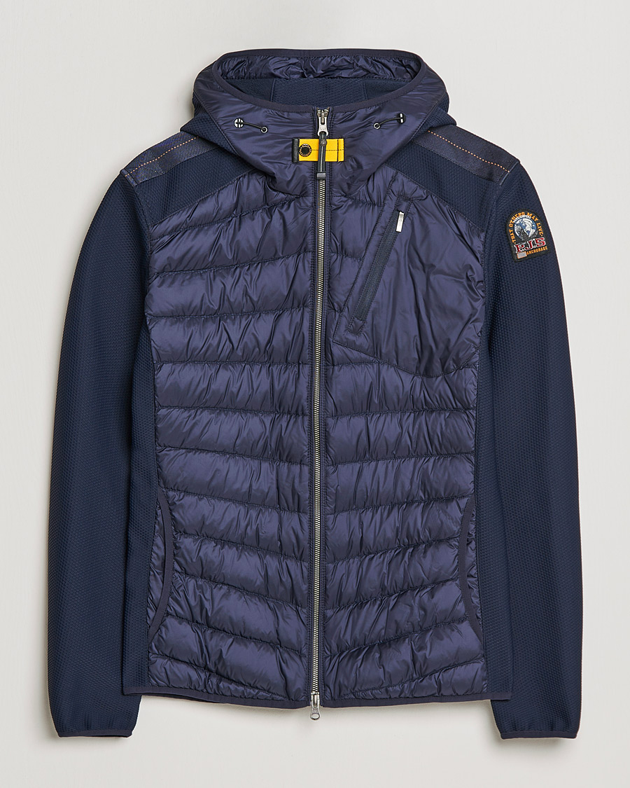 Herre | The Outdoors | Parajumpers | Nolan Hybrid Hooded Jacket Navy