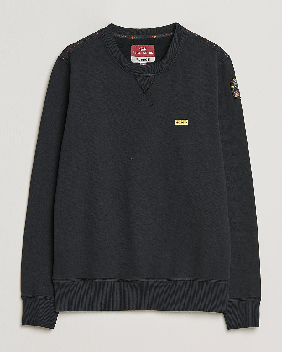 Herre | Gensere | Parajumpers | Basic Cotton Fleece Sweatshirt Black