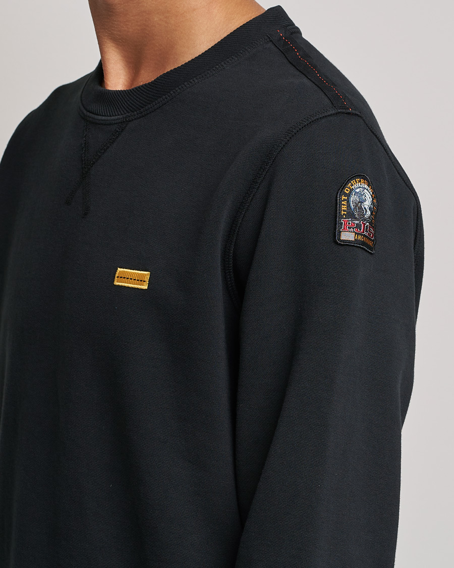 Herre | Gensere | Parajumpers | Basic Cotton Fleece Sweatshirt Black