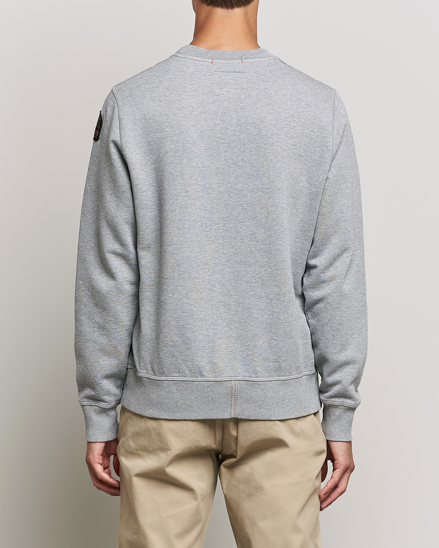 Herre | Gensere | Parajumpers | Basic Cotton Fleece Sweatshirt Silver Melange