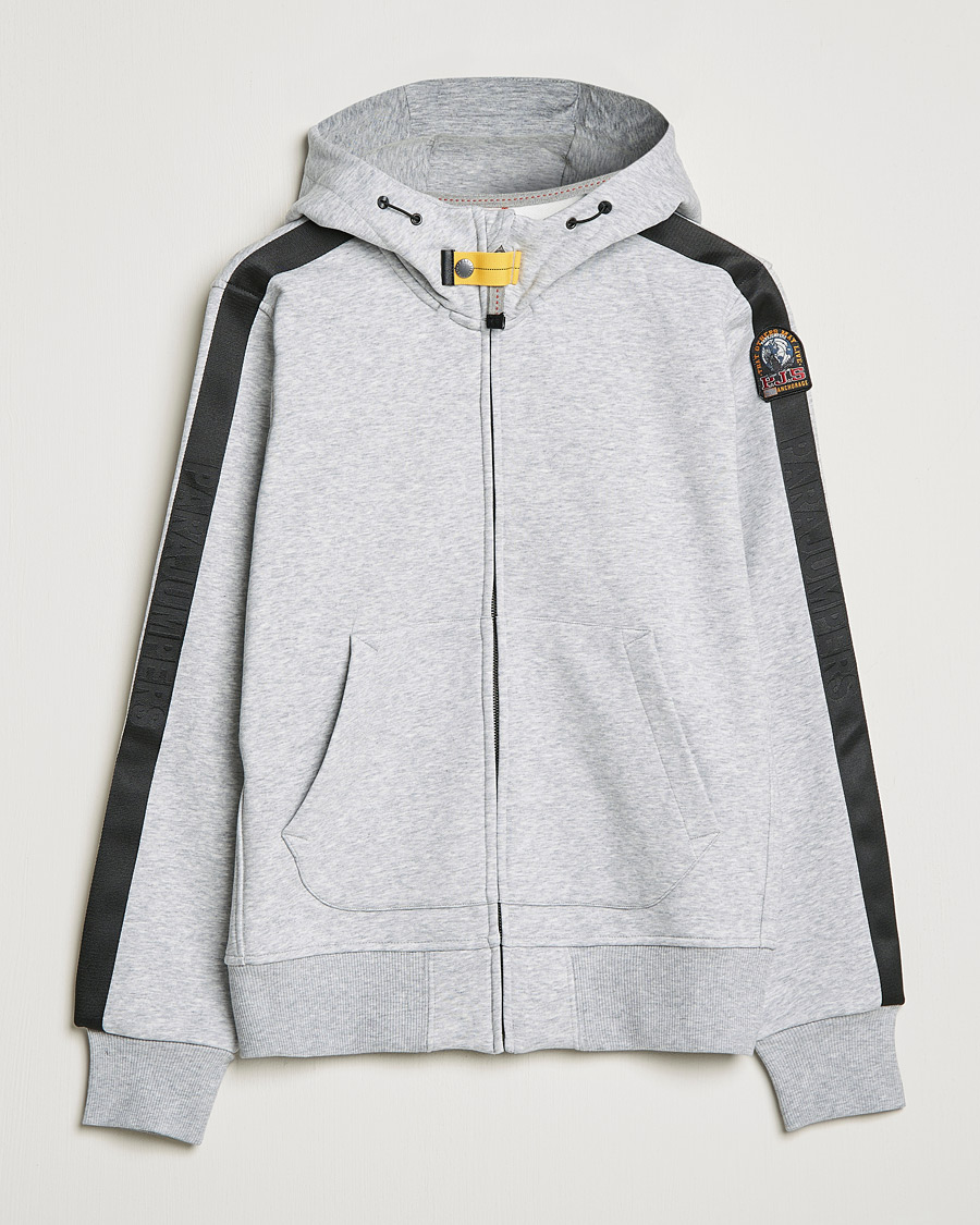 Herre | Gensere | Parajumpers | Aldrin Full-Zip Hoodie Steel Melange