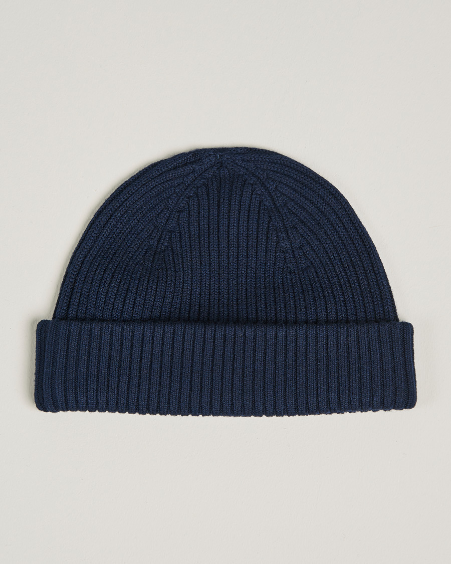 Herre | Parajumpers | Parajumpers | Ribbed Hat Navy