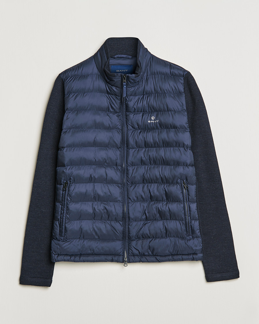 Herre | Jakker | GANT | Midex Media Light Padded Jacket Evening Blue