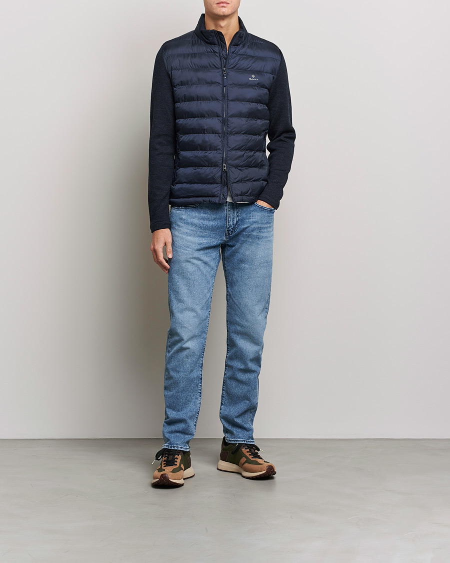 Herre | Jakker | GANT | Midex Media Light Padded Jacket Evening Blue