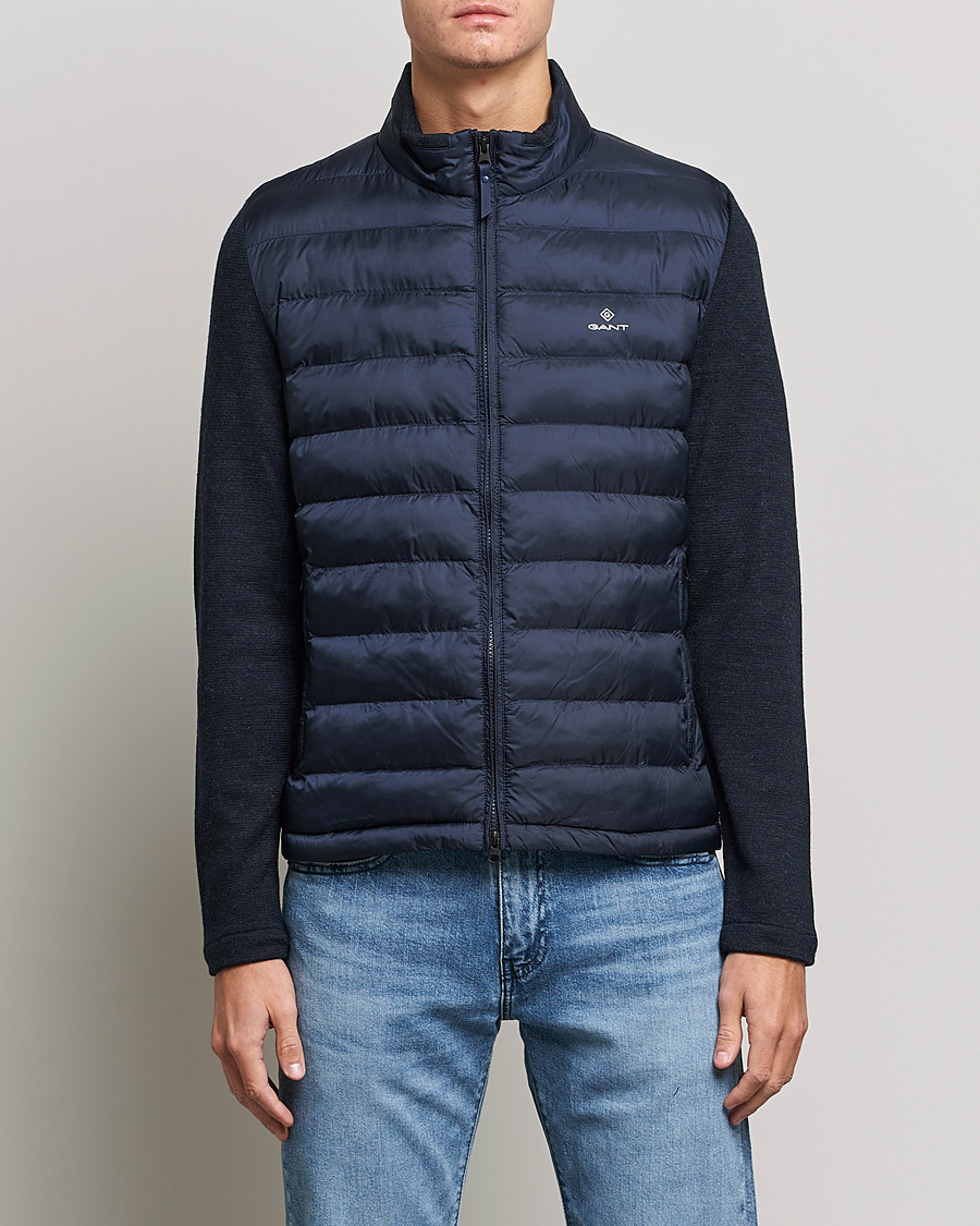 Herre | Jakker | GANT | Midex Media Light Padded Jacket Evening Blue