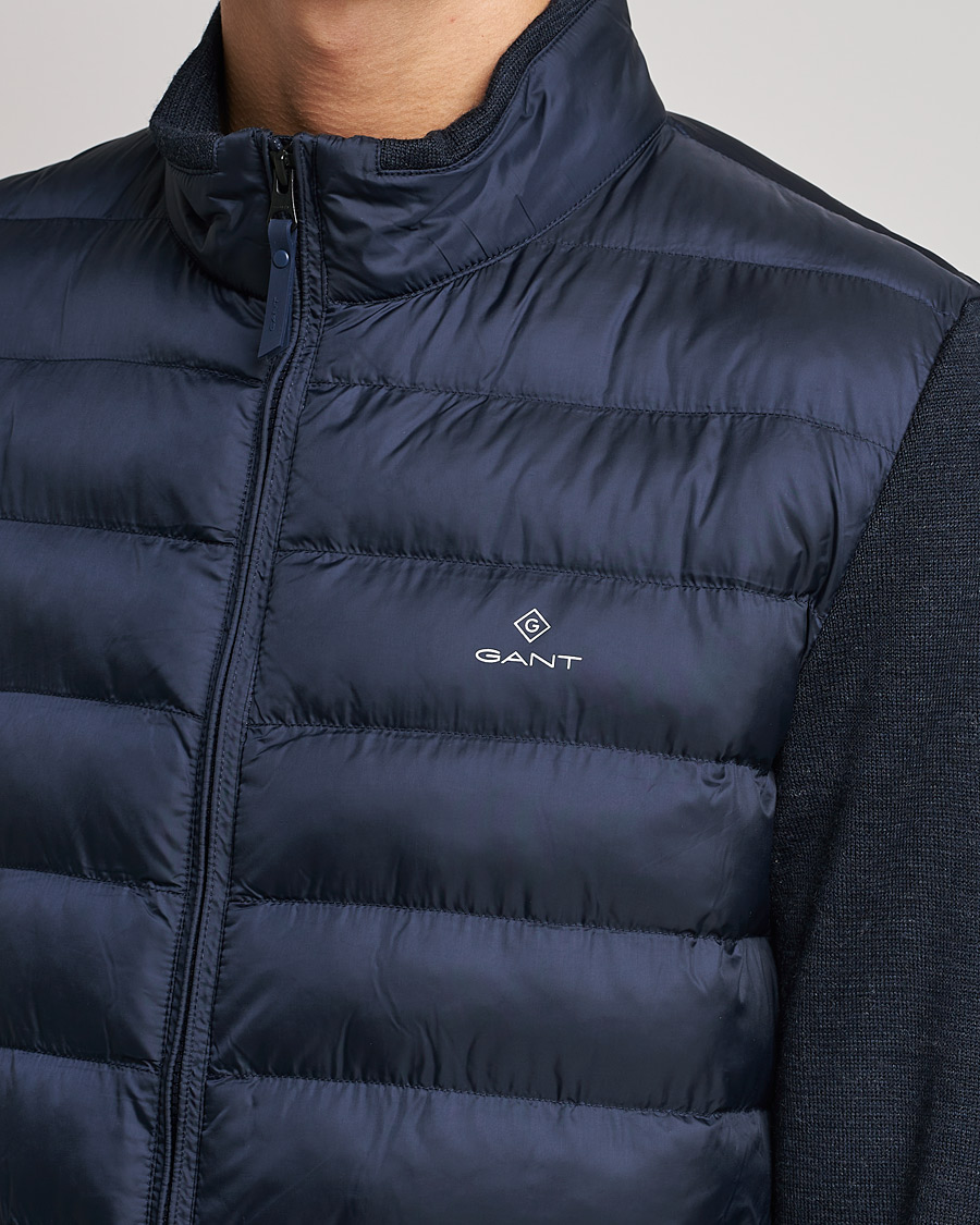 Herre | Jakker | GANT | Midex Media Light Padded Jacket Evening Blue