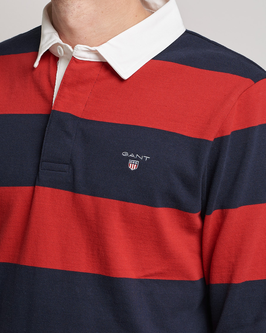 Herre | Gensere | GANT | Original Barstripe Heavy Rugger Ruby Red