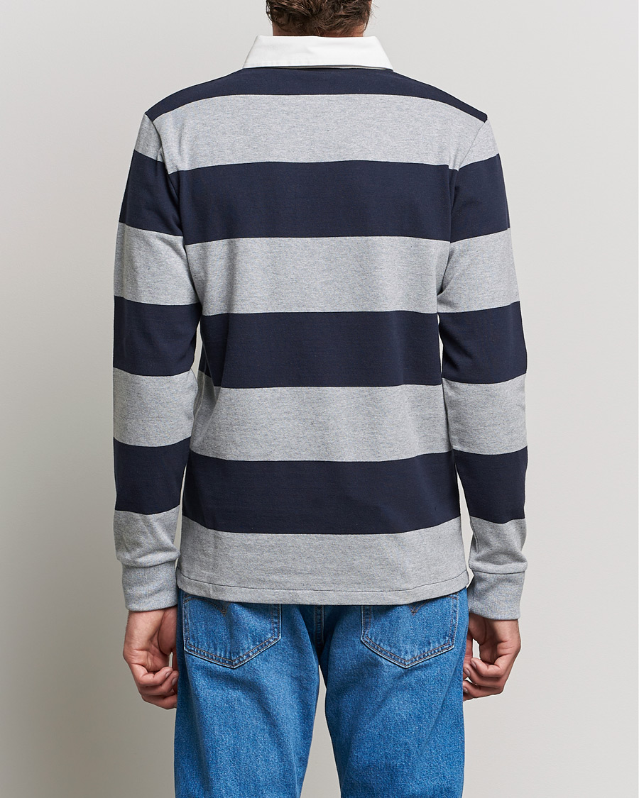 Herre | Gensere | GANT | Barstriped Heavy Rugger Grey Melange