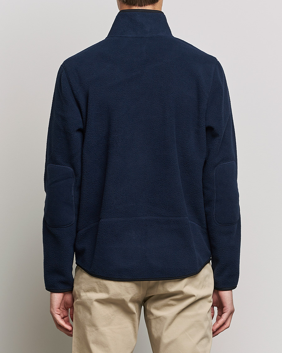 Herre | Gensere | GANT | Sherpa Fleece Full Zip Evening Blue