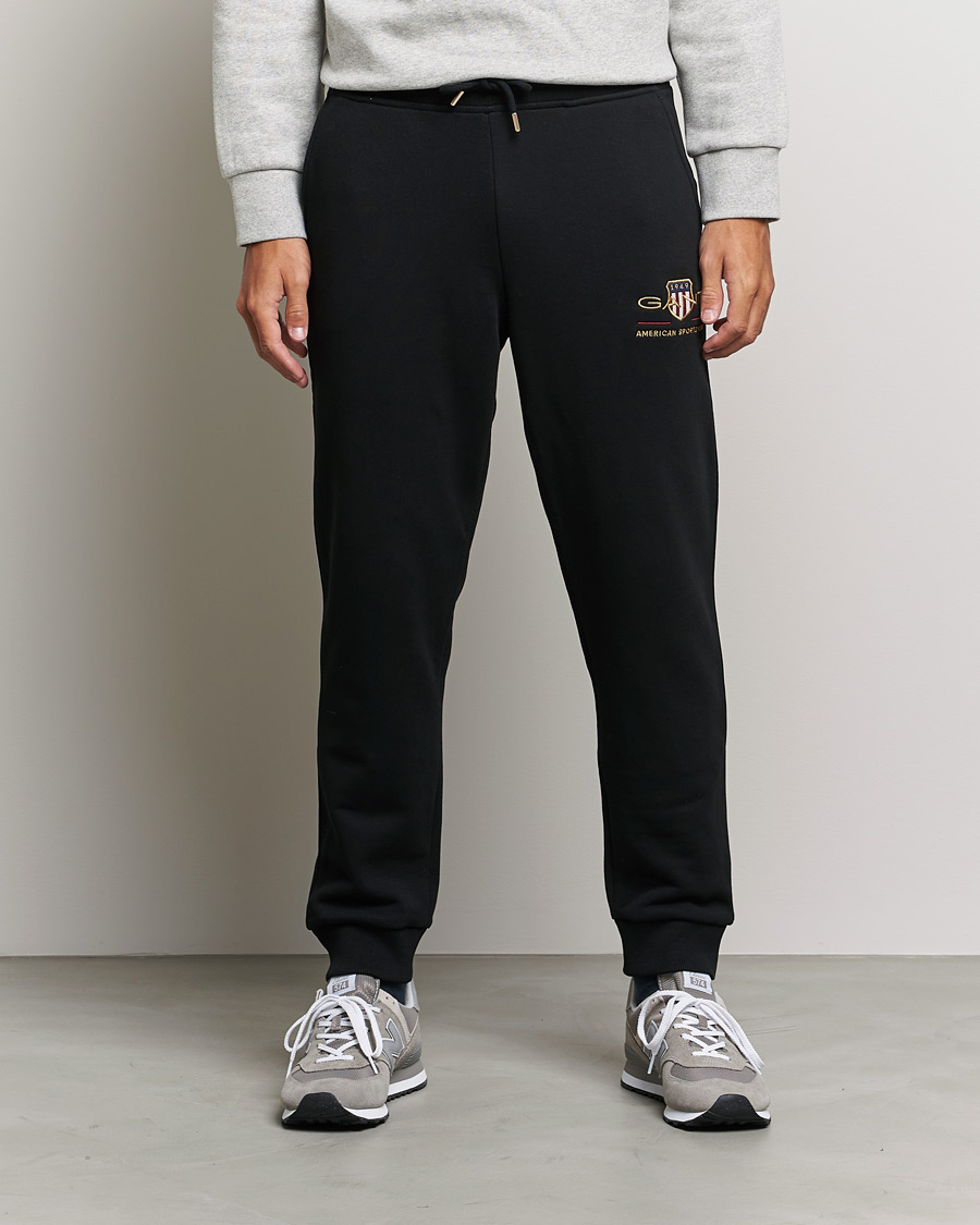 Herre | Bukser | GANT | Archive Shield Sweatpants Black