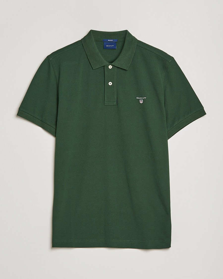 Herre | Pikéer | GANT | The Original Polo Storm Green
