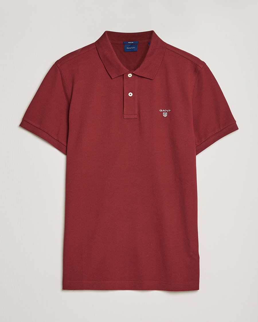 Herre | Pikéer | GANT | The Original Polo Plumped Red