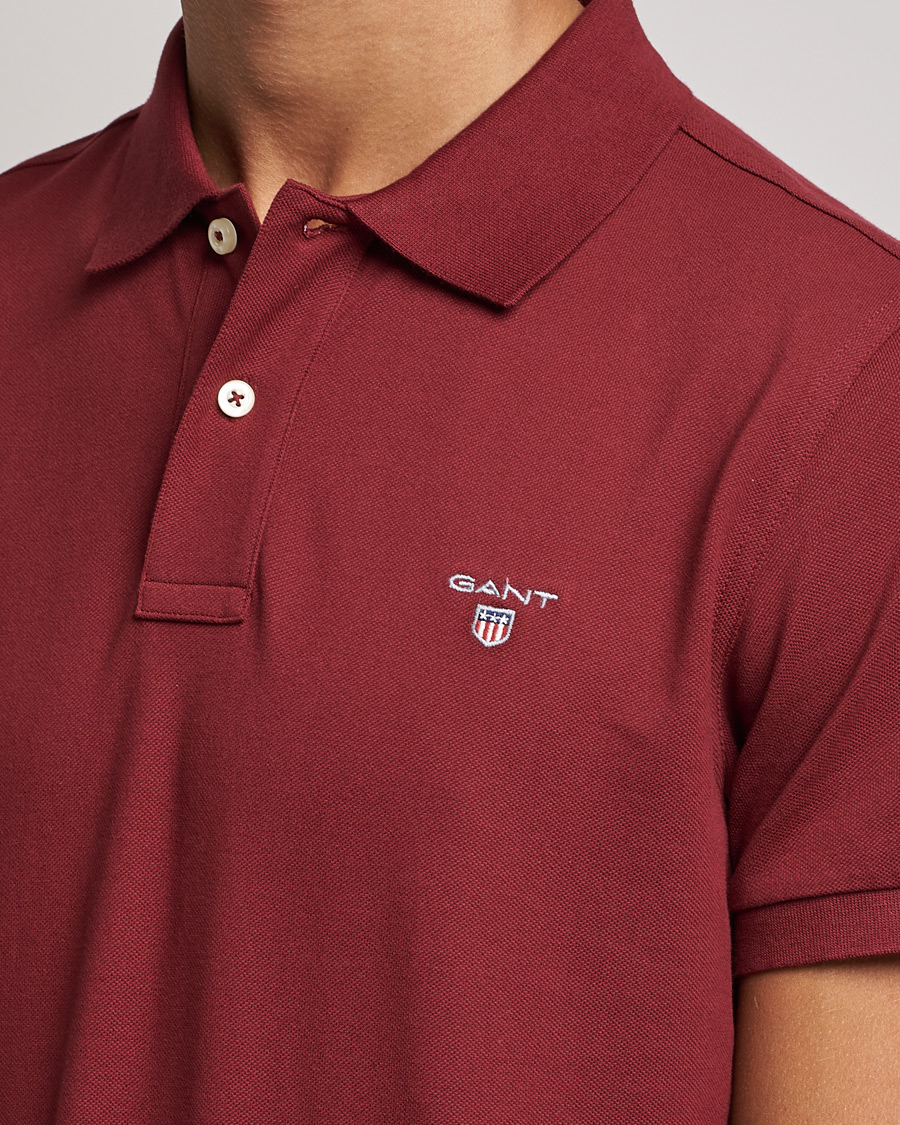 Herre | Pikéer | GANT | The Original Polo Plumped Red