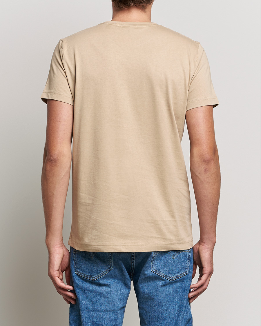 Herre | T-Shirts | GANT | The Original T-shirt Hazelwood Beige