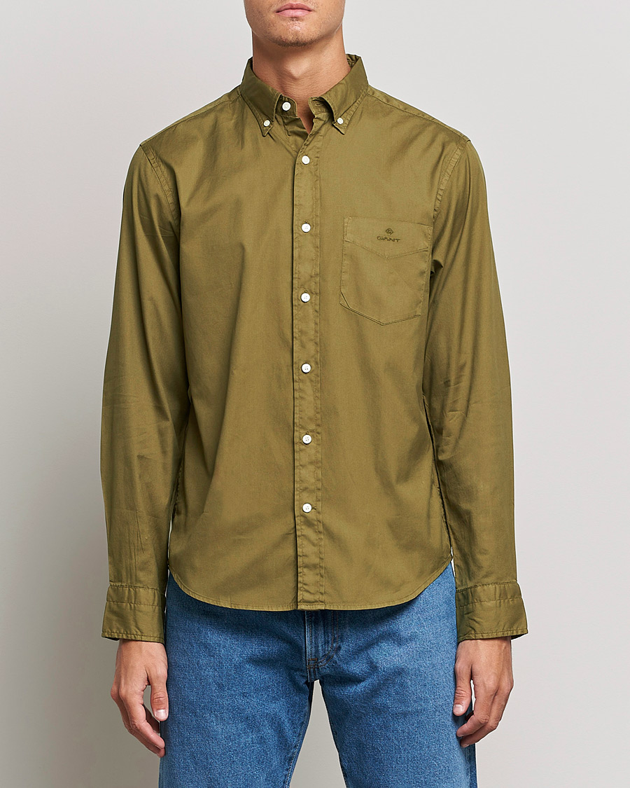 Herre |  | GANT | Regular Fit Garment Dyed Oxford Shirt Hunter Green
