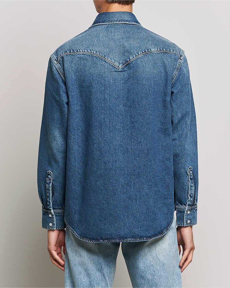 Herre | Skjorter | GANT | Western Denim Shirt Vintageg Blue