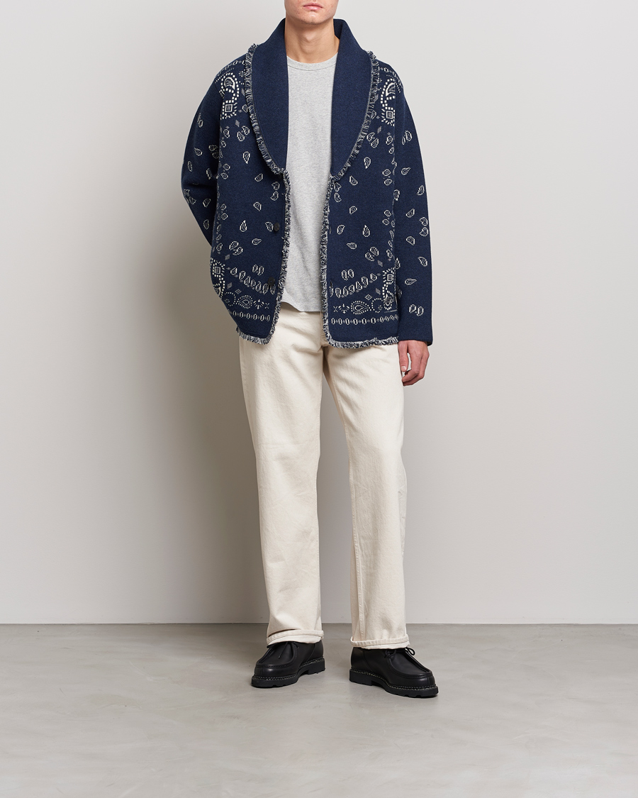 Herre | Gensere | Alanui | Icon Cashmere Jacquard Cardigan Navy