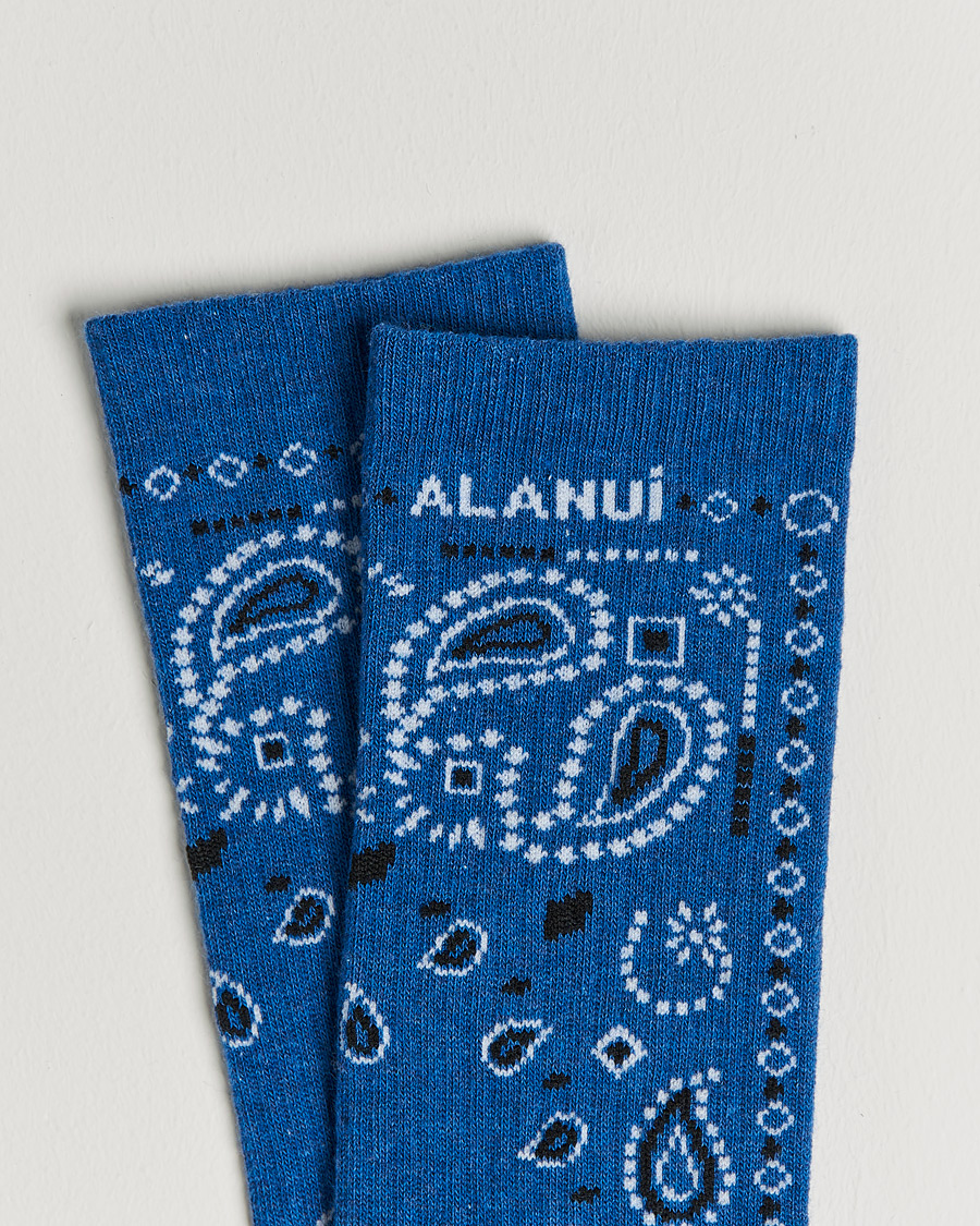 Herre | Undertøy | Alanui | Bandana Printed Socks Cobalt Blue