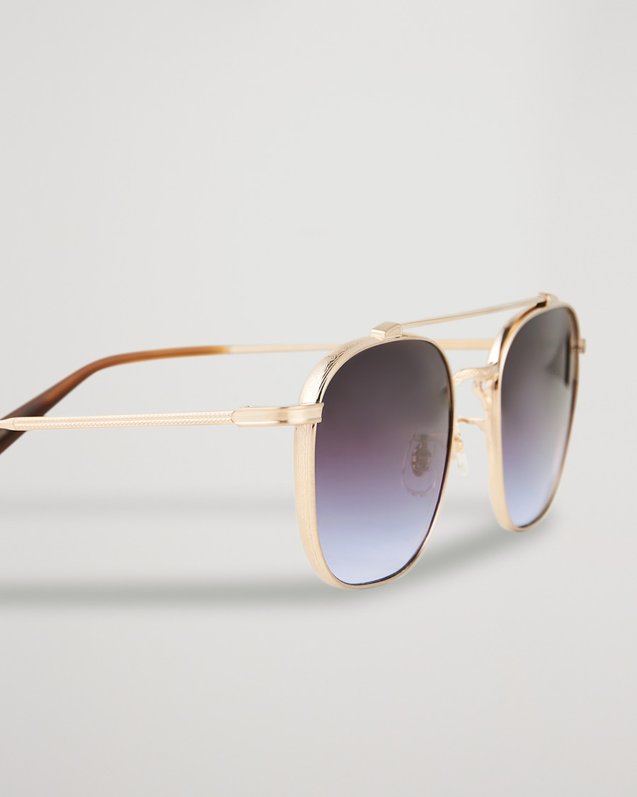 Herre | Solbriller | Oliver Peoples | Mandeville Sunglasses Brushed Gold/Gradient Lens