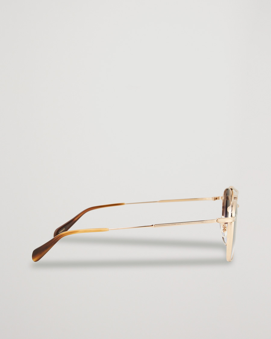 Herre | Solbriller | Oliver Peoples | Mandeville Sunglasses Brushed Gold/Gradient Lens