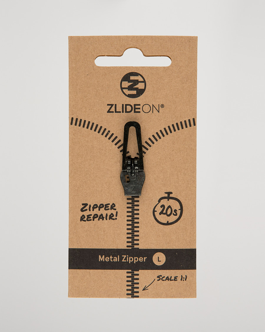 Herre | Pleie av plagg | ZlideOn | Normal Metal Zipper Black L