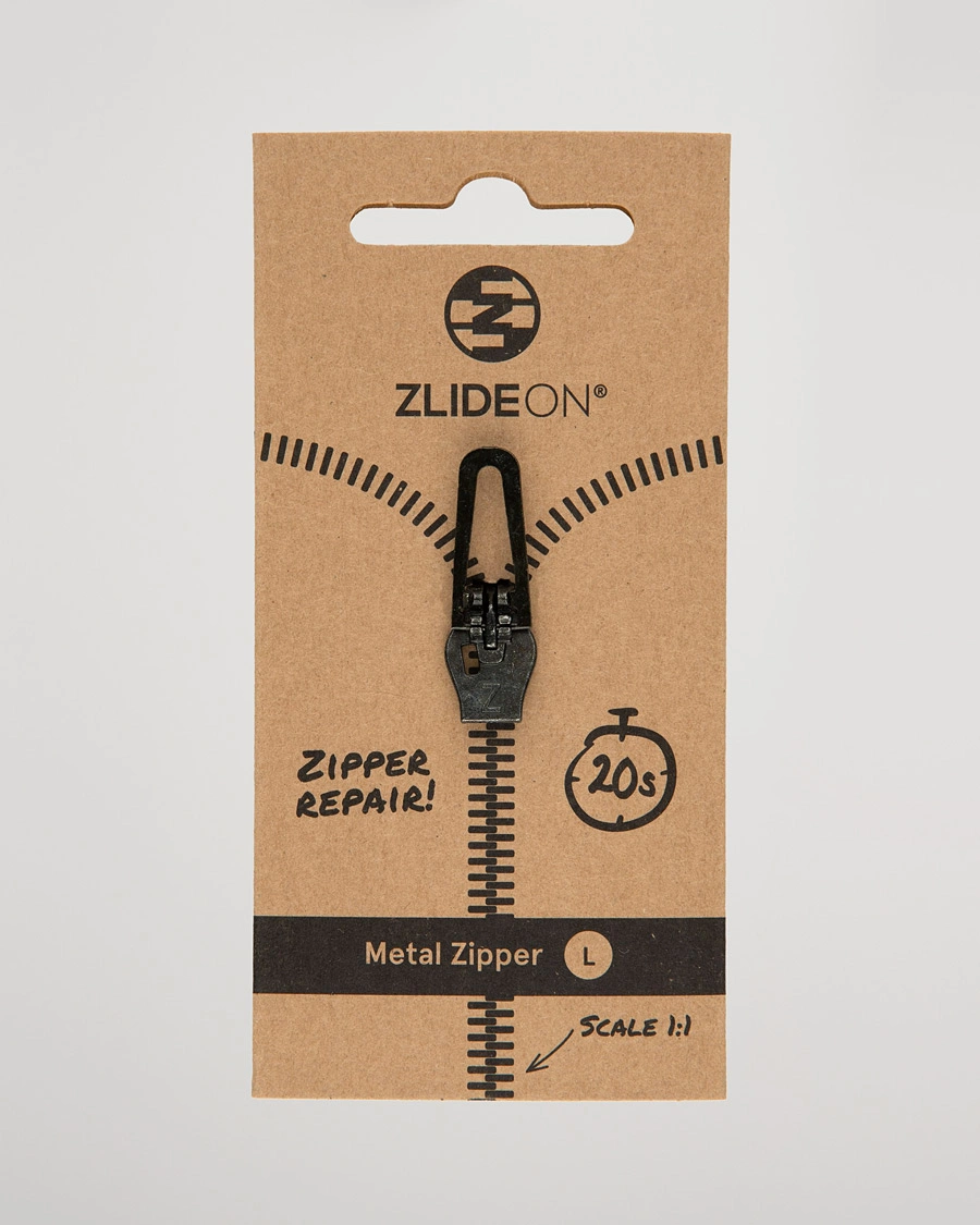 Herre | Pleie av plagg | ZlideOn | Normal Metal Zipper Black L